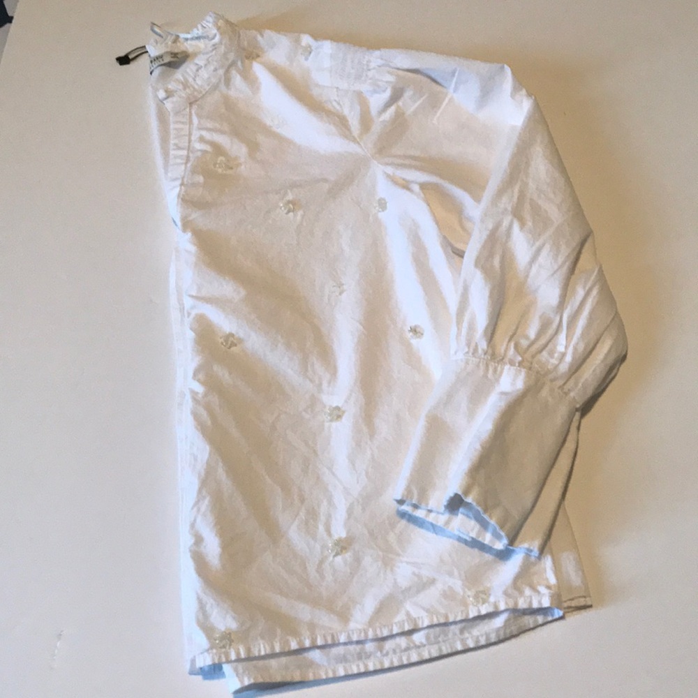 Zara Basic White Long Sleeve - image 7